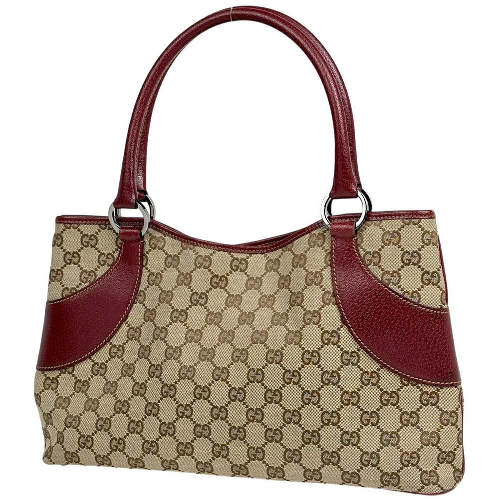 Gucci GG tote bag canvas Beige Cream red